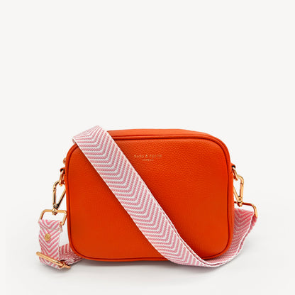 Pale Pink & White Chevron Strap