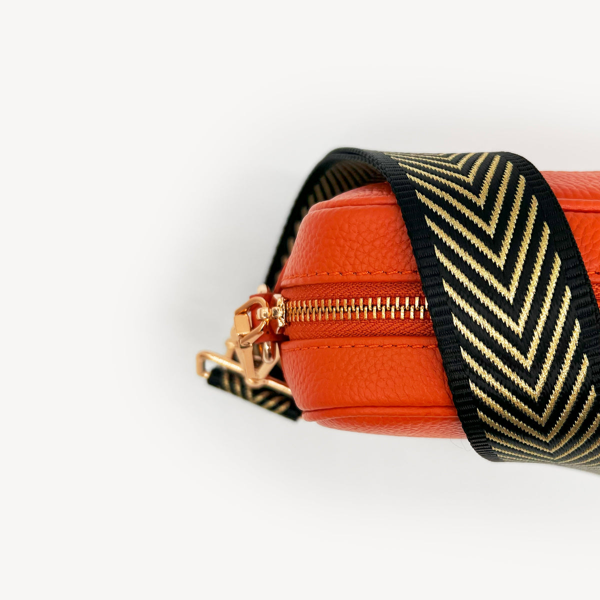 Black & Gold Chevron Strap