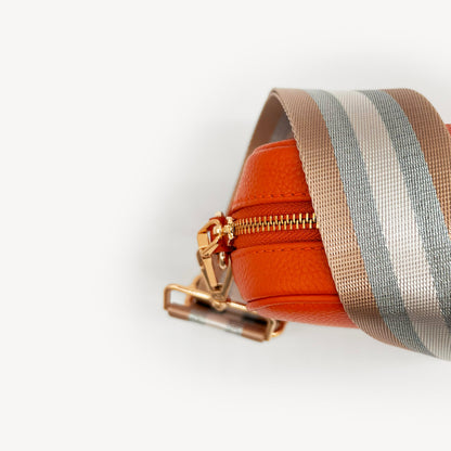 Champagne & Silver Stripe Strap