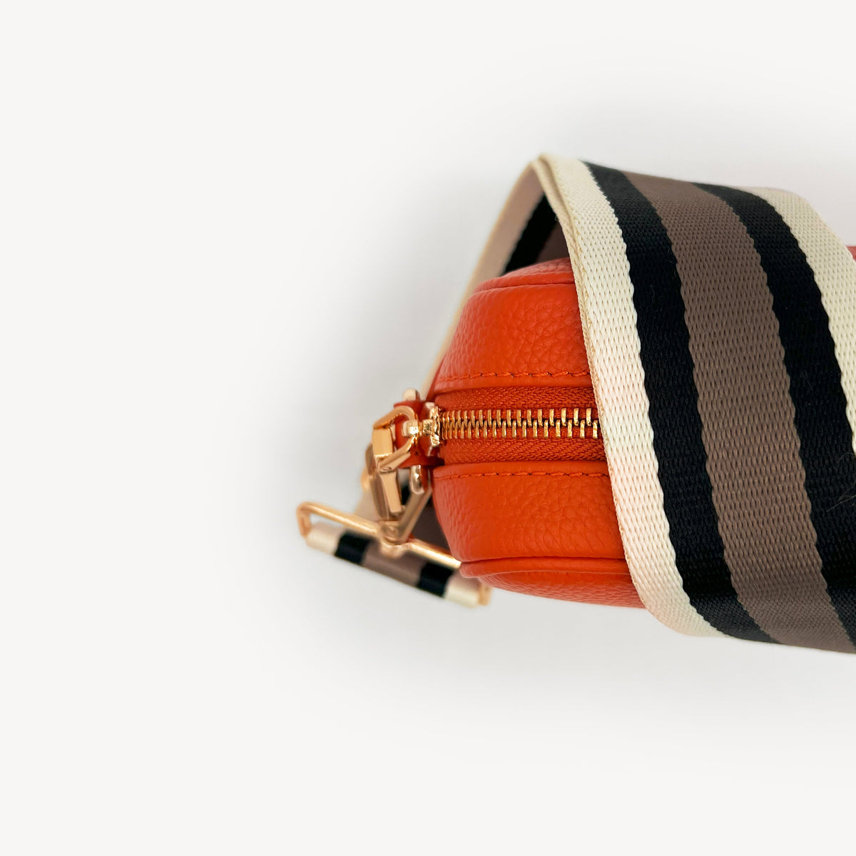 Black, Stone & Tan Stripe Strap