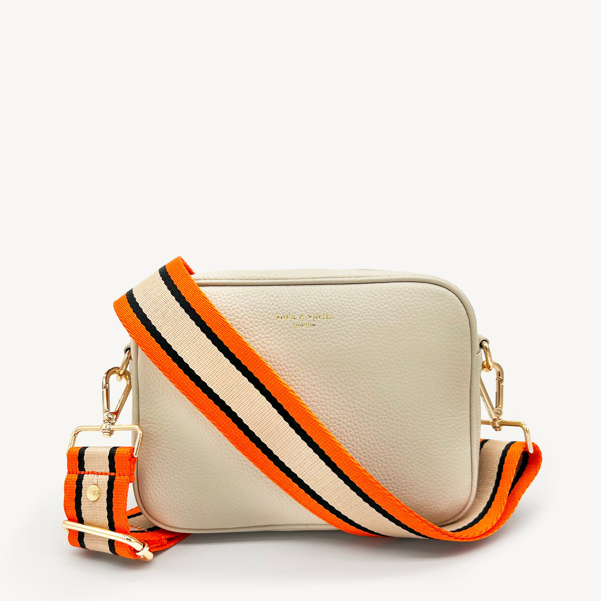 Orange, Tan & Black Stripe Strap