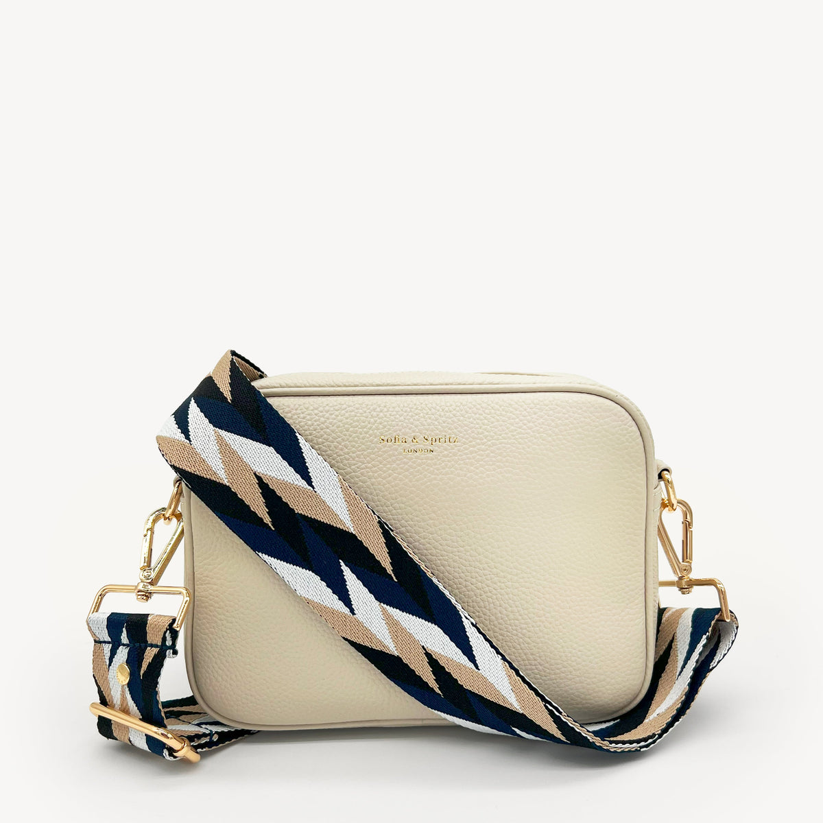 Navy & White Mosaic Strap