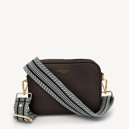 Black & White Stripe Aztec Strap