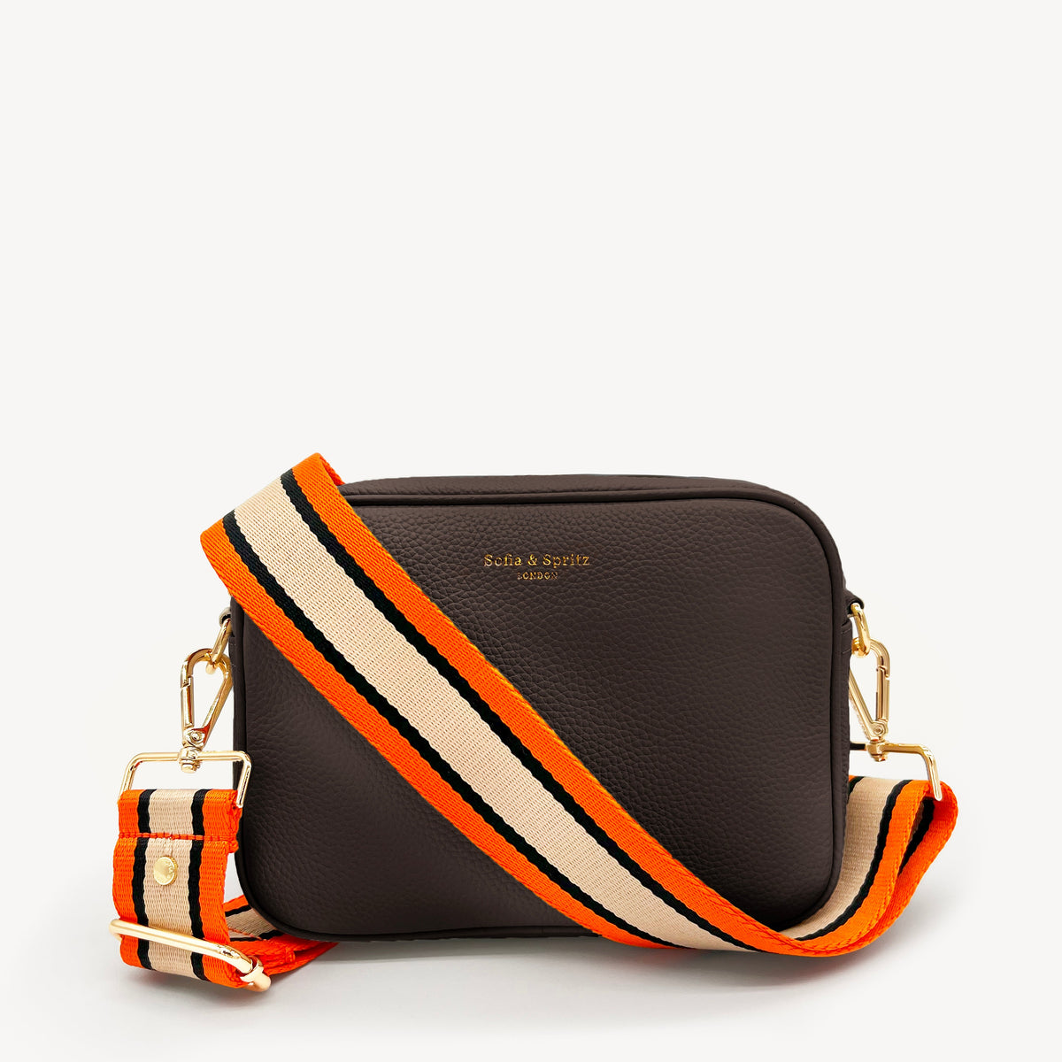 Orange, Tan & Black Stripe Strap