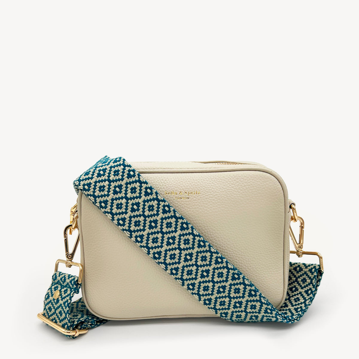 Blue & Stone Embroidered Strap