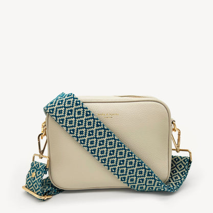 Blue & Stone Embroidered Strap