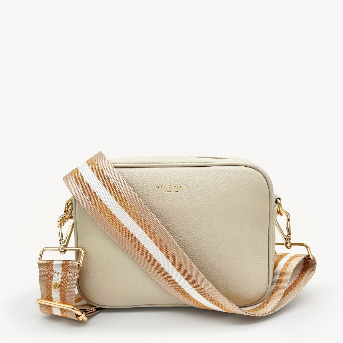 Champagne & Rose Gold Stripe Strap