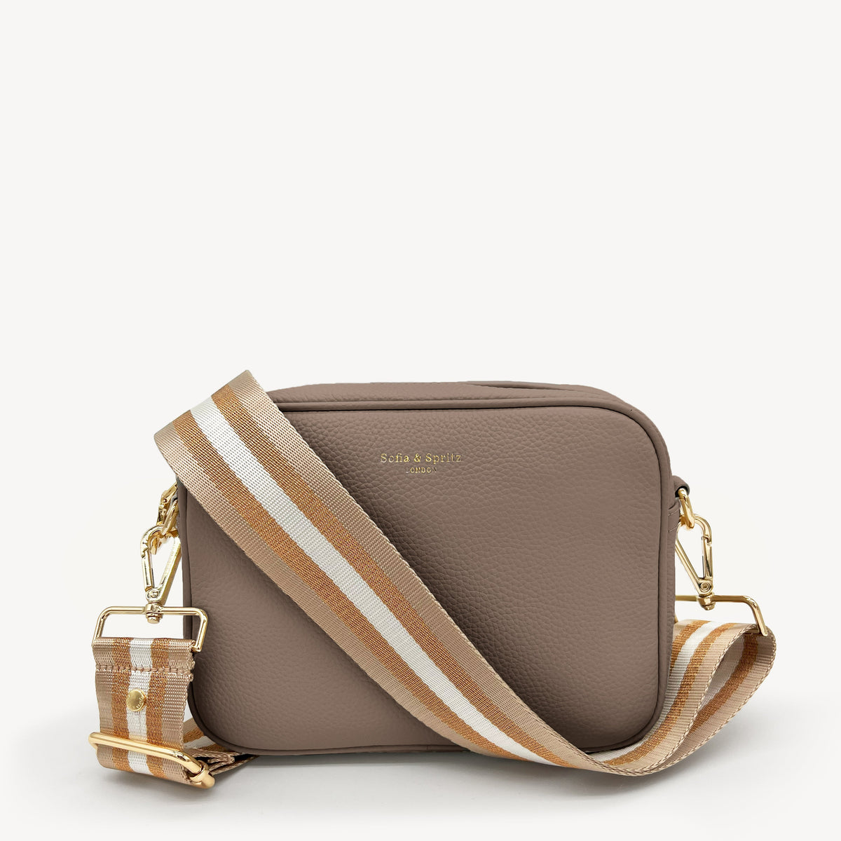 Champagne & Rose Gold Stripe Strap
