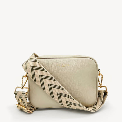 Olive Green & Stone Arrow Strap