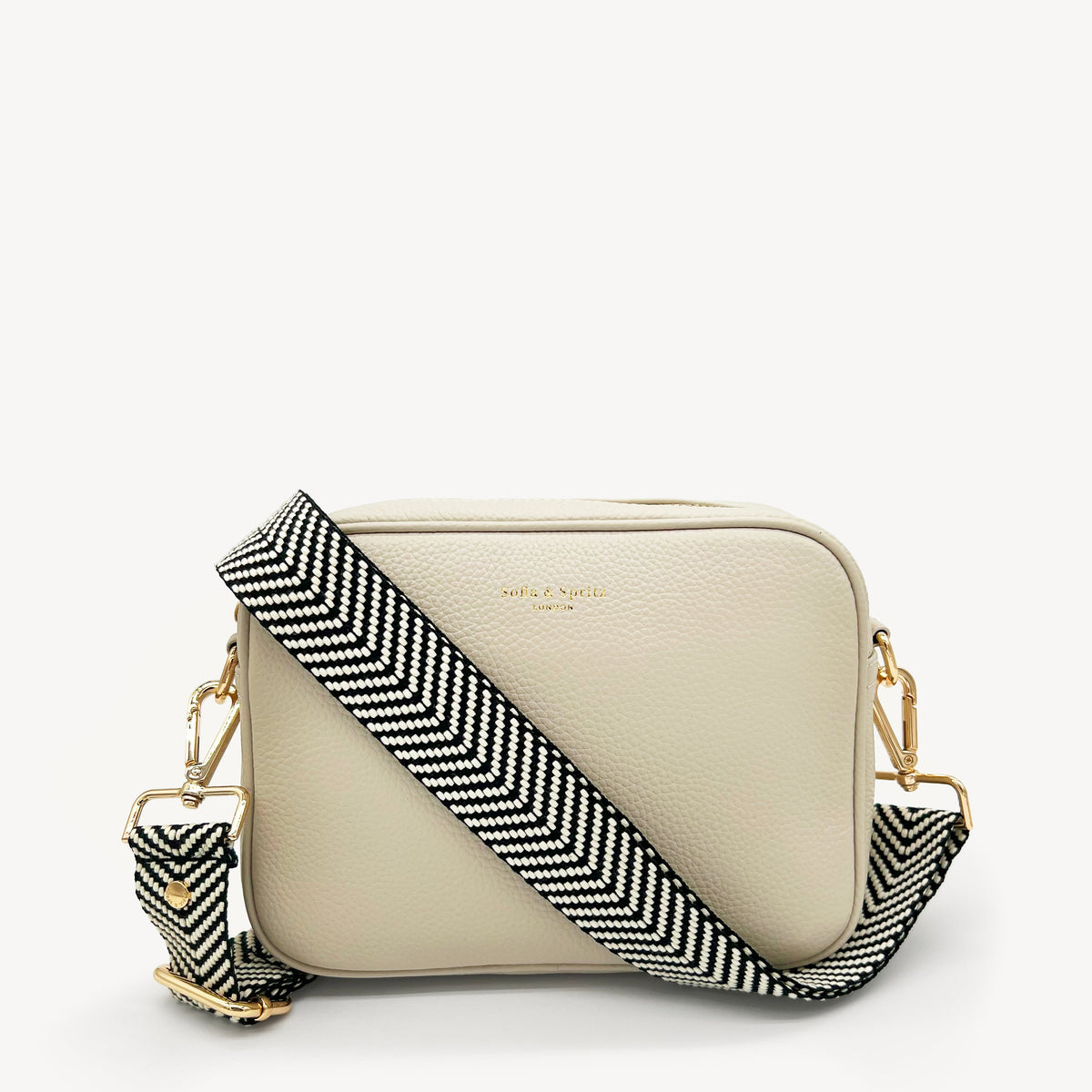 Black & White Chevron Strap