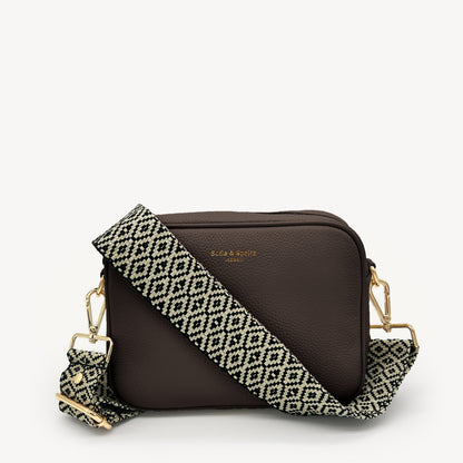 Black & Stone Embroidered Strap