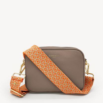 Orange & Stone Embroidered Strap