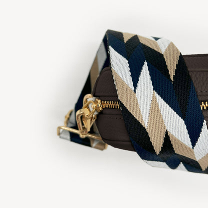 Navy & White Mosaic Strap