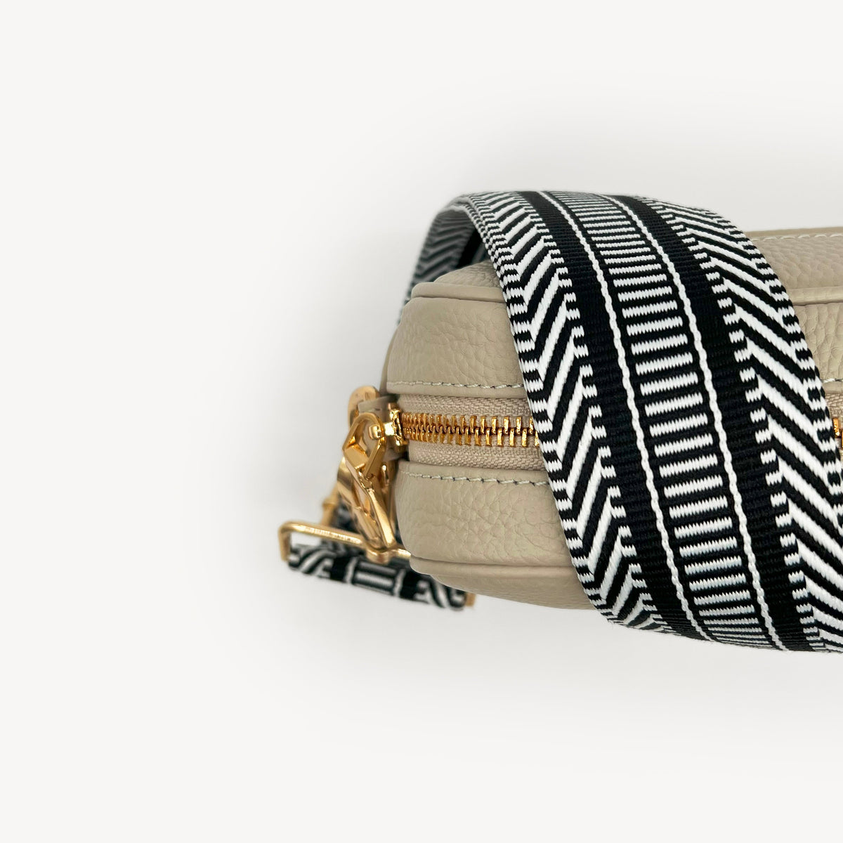 Black & White Stripe Aztec Strap