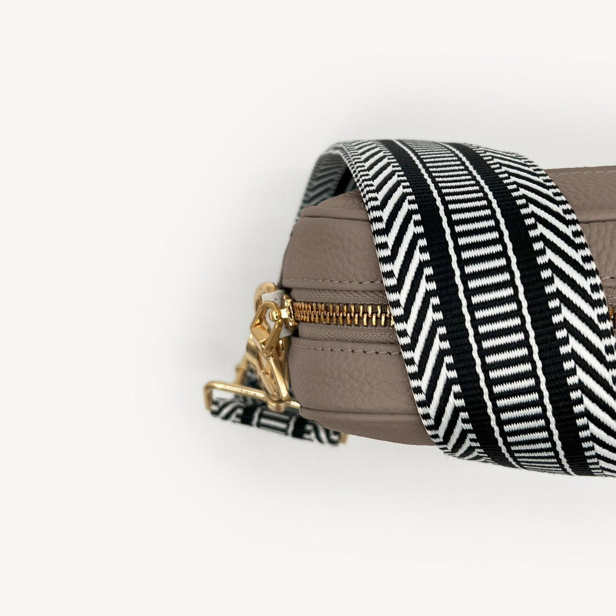 Black & White Stripe Aztec Strap