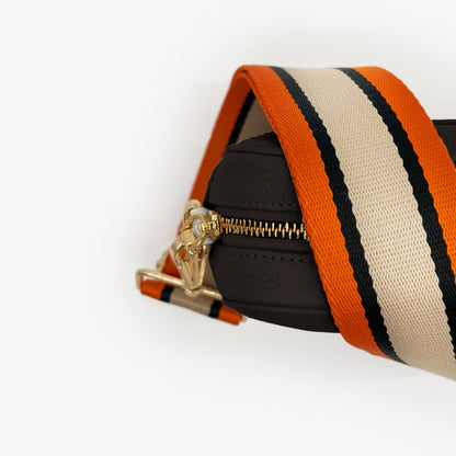 Orange, Tan & Black Stripe Strap