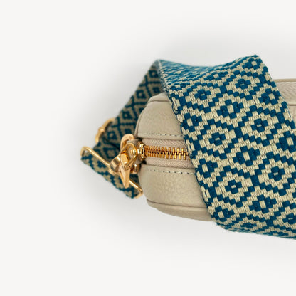 Blue & Stone Embroidered Strap