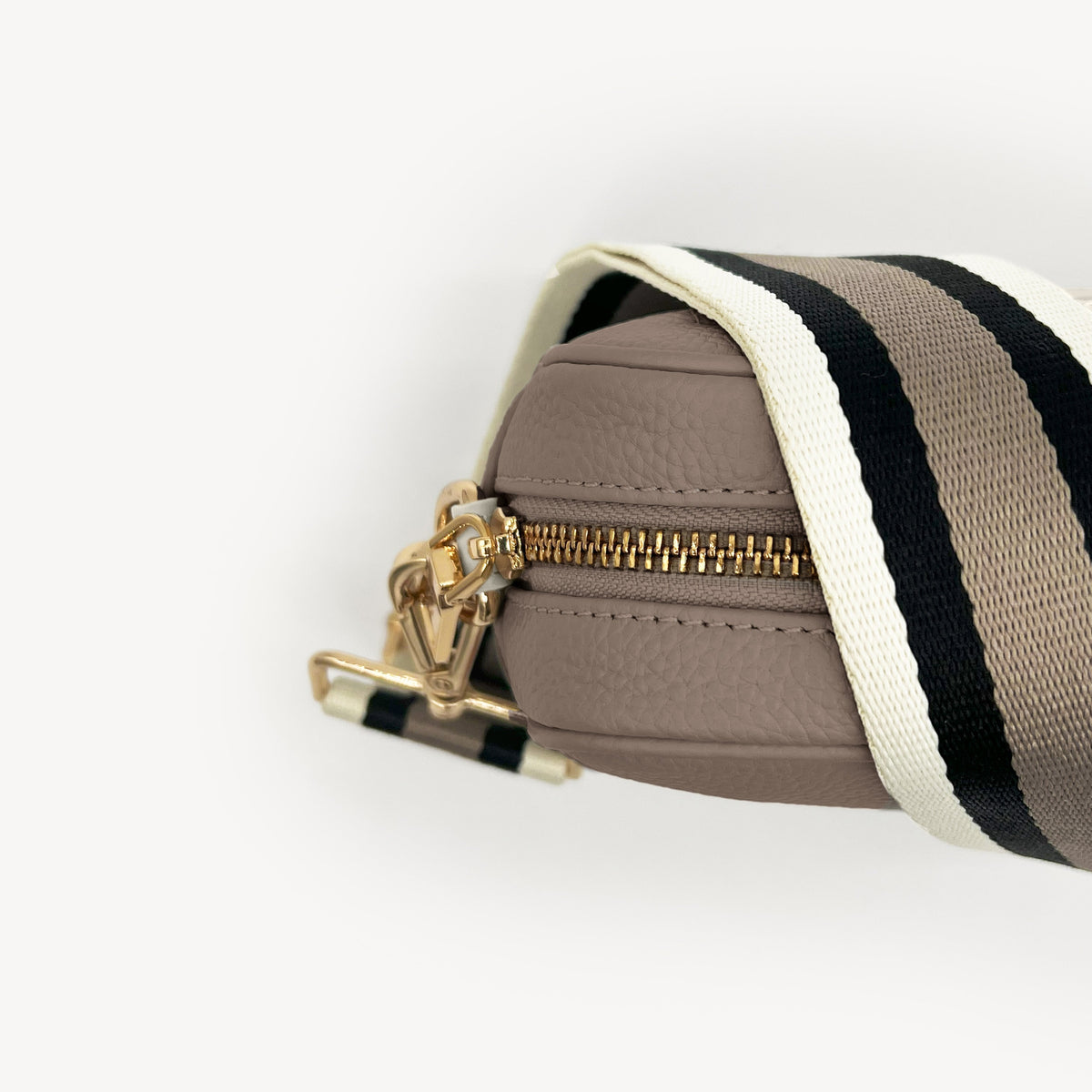 Black, Stone & Tan Stripe Strap