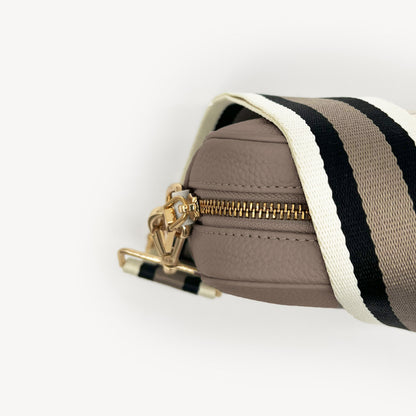 Black, Stone & Tan Stripe Strap