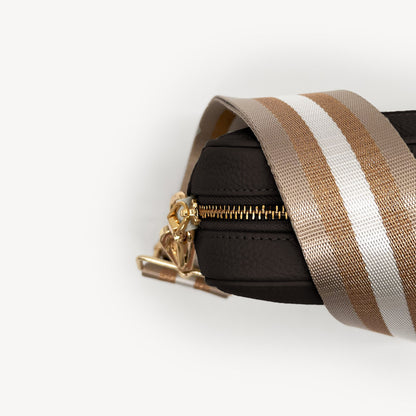 Champagne & Rose Gold Stripe Strap