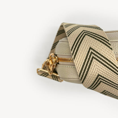 Olive Green & Stone Arrow Strap