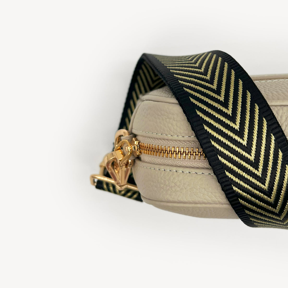 Black & Gold Chevron Strap