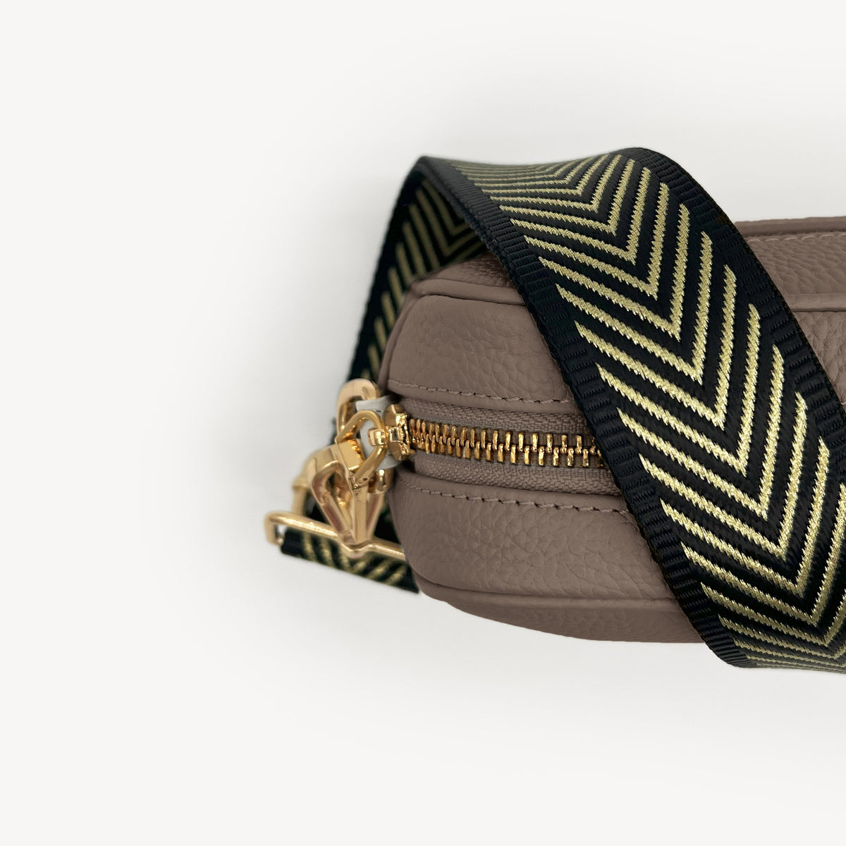Black & Gold Chevron Strap