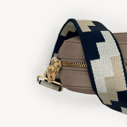 Navy, Stone & Tan Puzzle Strap