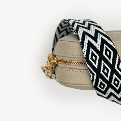 Black & White Diamond Strap
