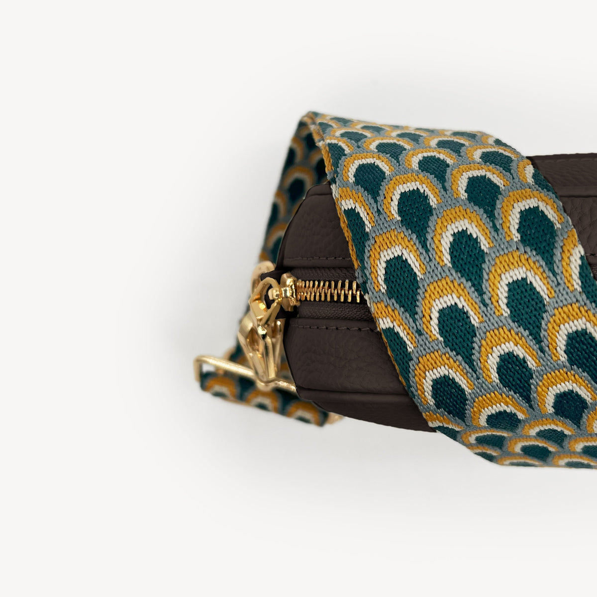 Teal Peacock Strap
