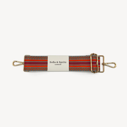 Orange Assortment Stripe Aztec Strap