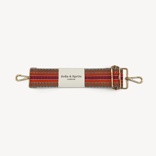 Orange Assortment Stripe Aztec Strap
