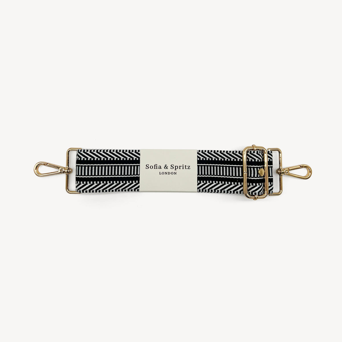 Black & White Stripe Aztec Strap
