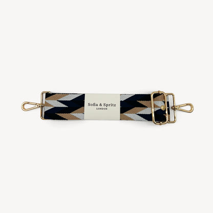 Navy & White Mosaic Strap