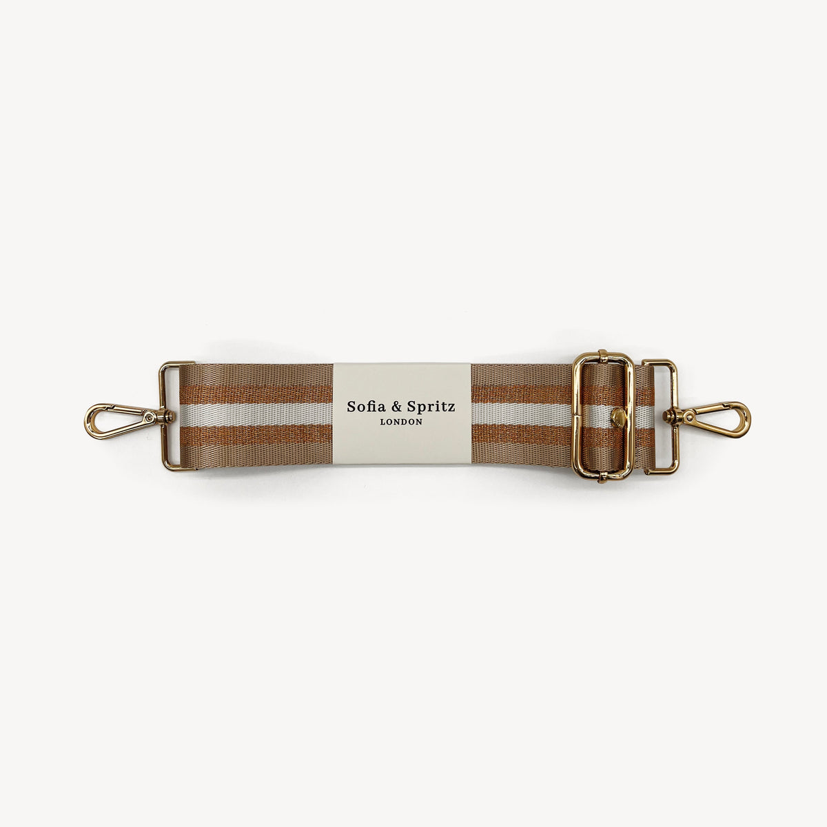Champagne & Rose Gold Stripe Strap