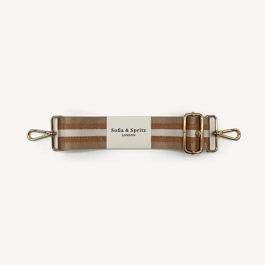 Champagne & Rose Gold Stripe Strap