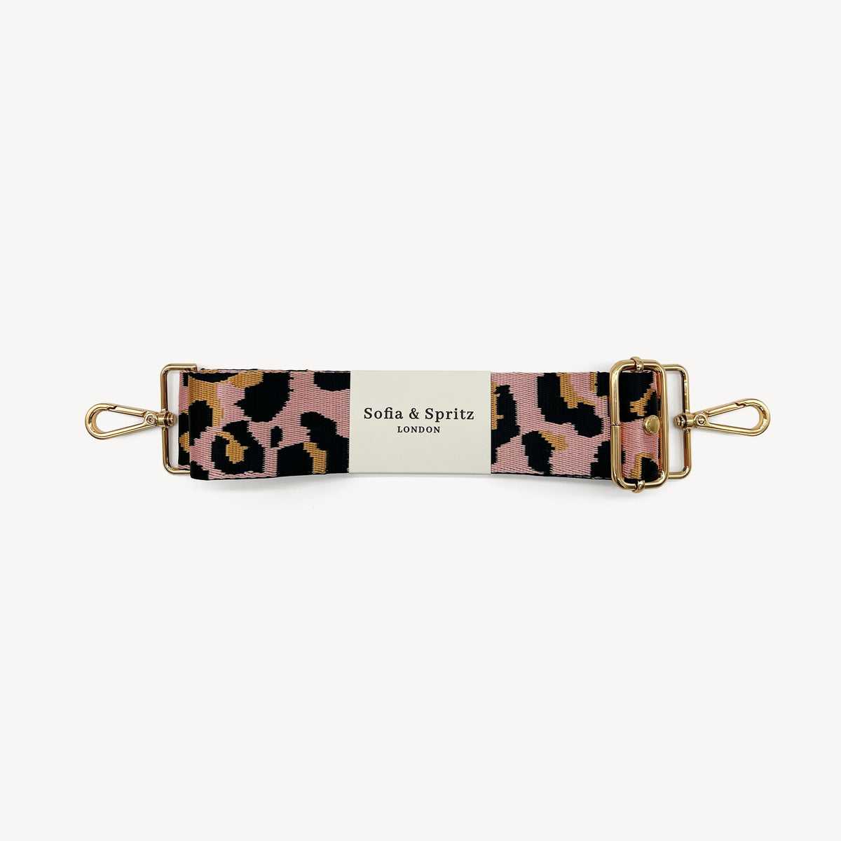Pale Pink & Gold Leopard Strap
