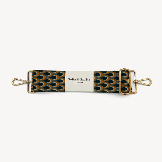 Teal Peacock Strap