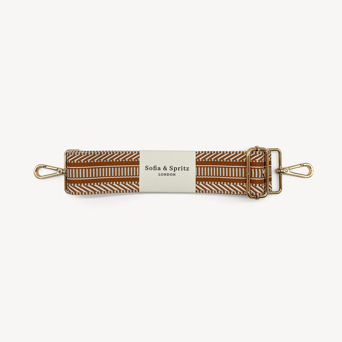 Tan & White Stripe Aztec Strap