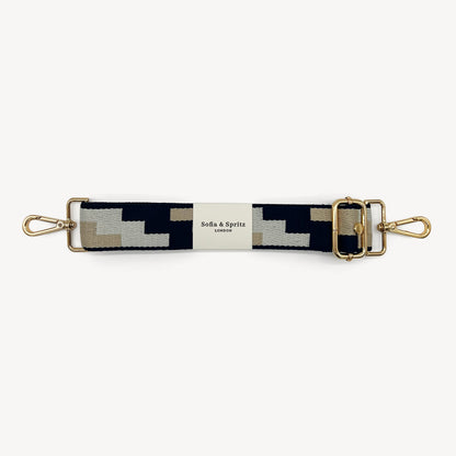 Navy, Stone & Tan Puzzle Strap