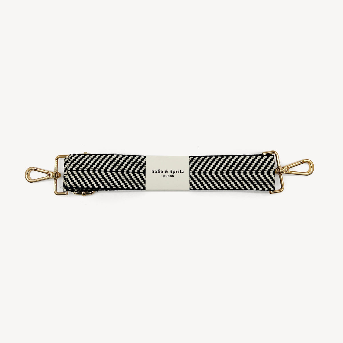 Black & White Chevron Strap