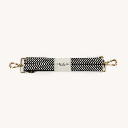 Black & White Chevron Strap