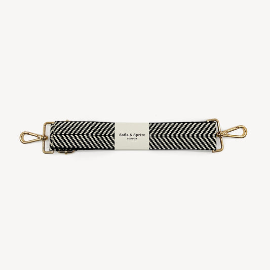 Black & White Chevron Strap