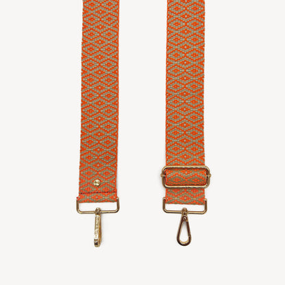 Orange & Stone Embroidered Strap