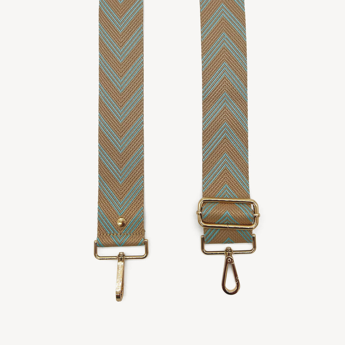 Pale Blue & Tan Arrow Strap