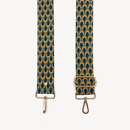 Teal Peacock Strap