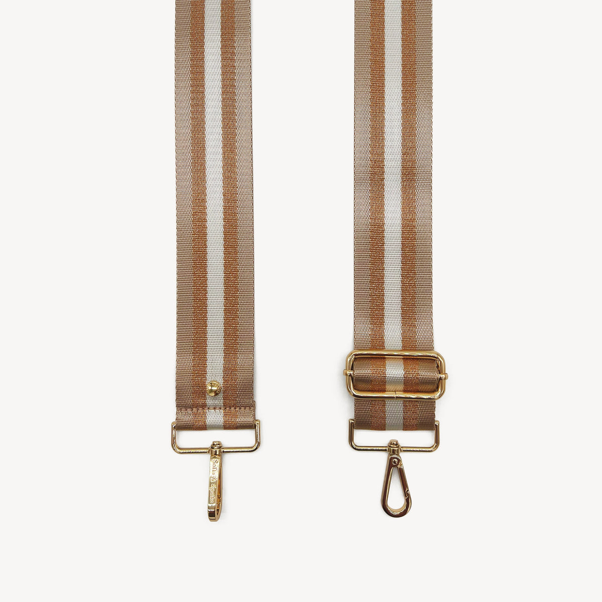Champagne & Rose Gold Stripe Strap