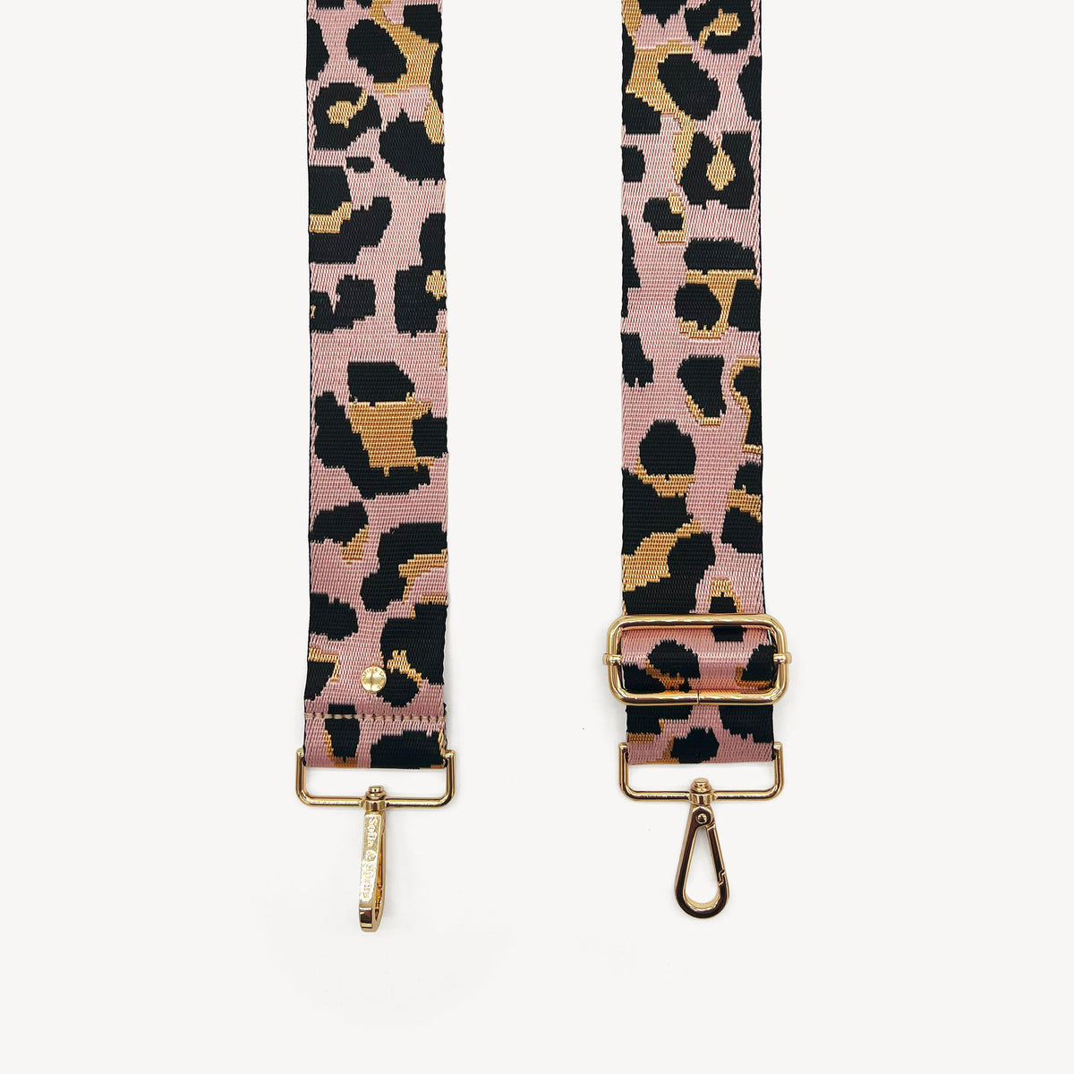 Pale Pink & Gold Leopard Strap