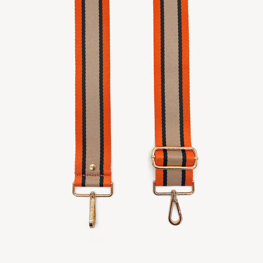 Orange, Tan & Black Stripe Strap