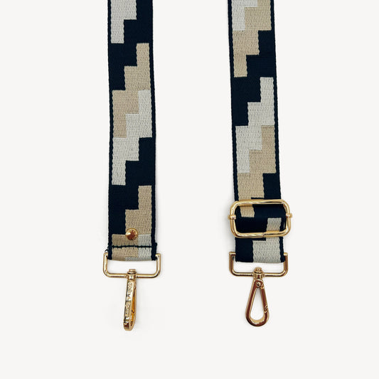 Navy, Stone & Tan Puzzle Strap